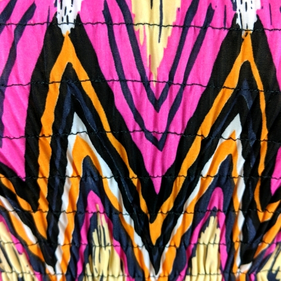 National For Her Zig-Zag Ruched Dress (Size: Large) - Picture 3 of 10